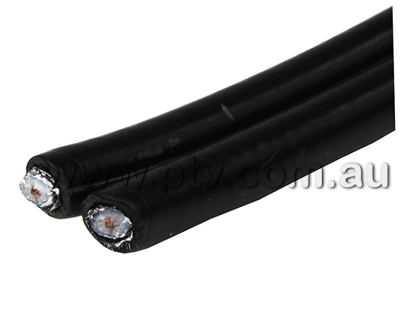 CableKing RG6 Quad Shield Siamese 150M